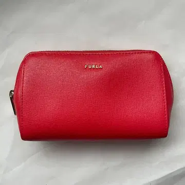 [ 새상품급 ] 훌라 FURLA 화장품 파우치 엠보 가죽 스몰 파우치