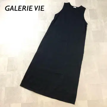 새상품급 GALERIE VIE 슬리브리스 플레인 원피스 블랙