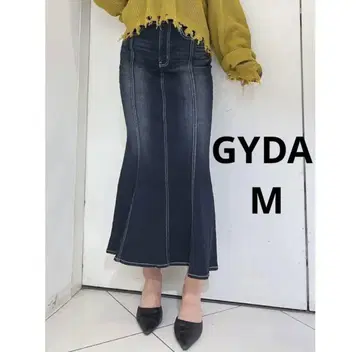 GYDA 머메이드 데님 롱 스커트