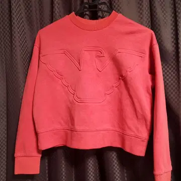 Emporio Armani 빨간색 엠보싱 로고 트레이닝복 XS