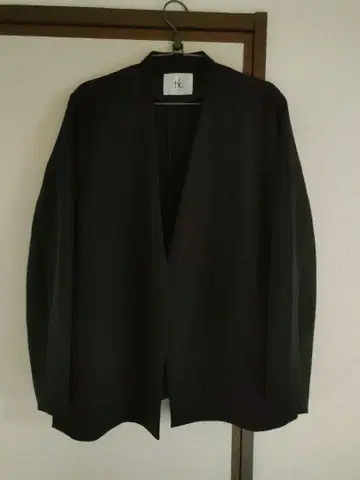 블랙 노카라 자켓