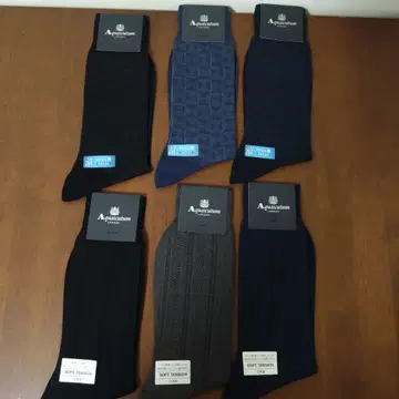 아쿠아 스큐텀 양말 삭스 6켤레 25~27cm
