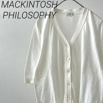 MACKINTOSH PHILOSOPHY 가디건 반팔 니트 V넥