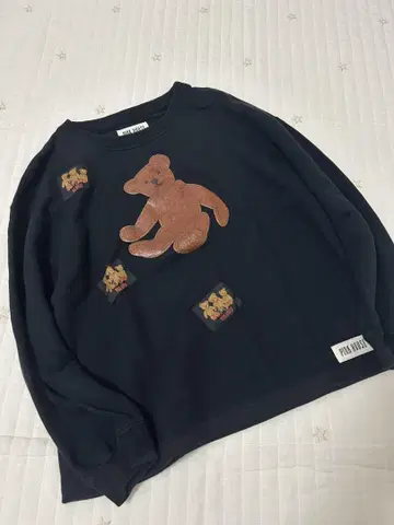 핑크하우스 트레이닝복 곰 곰 테디 면 쿠키 와펜