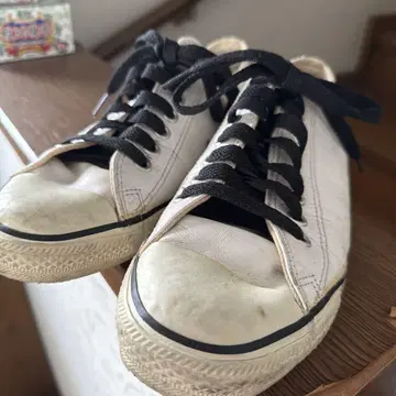 CONVERSE ALL STAR 빈티지 가죽 화이트