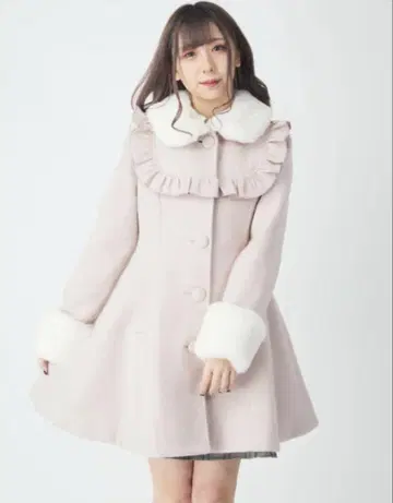 Ank Rouge 요크 프릴 도리 코트