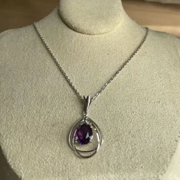 SILVER 퍼플 목걸이