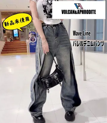 새상품 VOLCAN&APHRODITE Wave Line 배럴 데님 팬츠