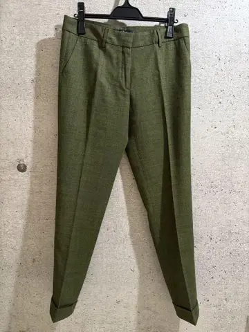 ETRO 올리브 그린 슬랙스 42 바지