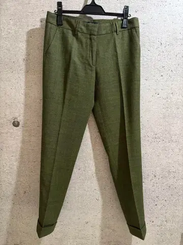 ETRO 올리브 그린 슬랙스 42 바지