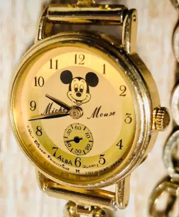 [ 레어 ] SEIKO ALBA MickeyMouse 여성용 워치 작동품
