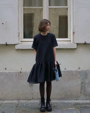 [ 새상품급 ] 지프소피아 Sheer OnePiece Black