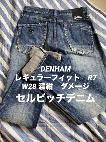 DENHAM 레귤러 핏 셀비지 데님 W28 덴함 빨간 귀
