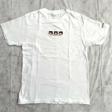 주술회전 자수 츠카모토 T셔츠 M 화이트 곰