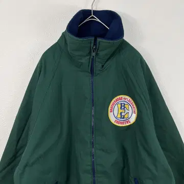 USA제 80s king louie 충전솜 안감 플리스 블루종