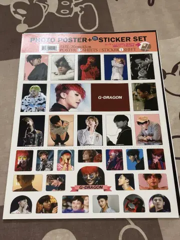 G-DRAGON 사진 포스터 & 스티커 세트