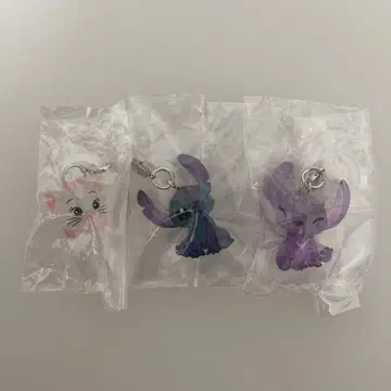 디즈니 메지루시 액세서리 스티치 엔젤 마리 참
