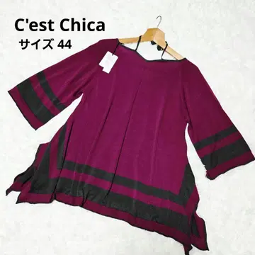 새상품 C'est Chica 세시카 스웨터 사이즈 44 마젠타