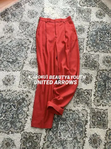 6(ROKU) BEAUTY & YOUTH OXFORD TUCK PANTS