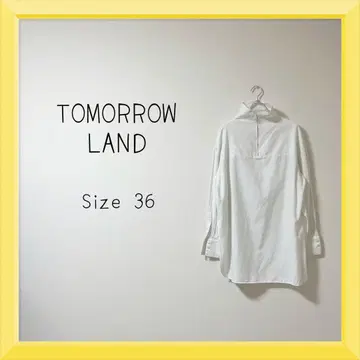 1-834 TOMORROWLAND 하이넥 튜닉 블라우스