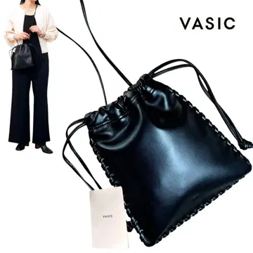 미사용급 VASIC WELLS MINI MINI 복조리 숄더백 블랙