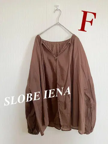 SLOBE IENA 슬로브 이에나 개더 슬리브 시어 블라우스 F