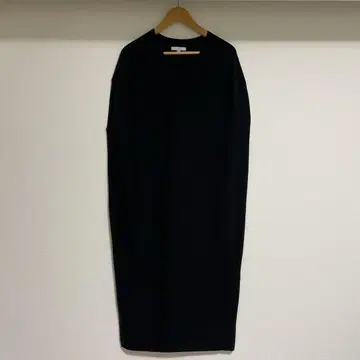 마메쿠로 마메쿠로구치 x 유니클로 블랙 슬리브리스 니트 원피스 L