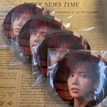 K-POP 원형 핀 배지 4개 세트