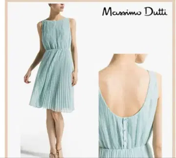 Massimo Dutti 스카이블루 슬리브리스 원피스