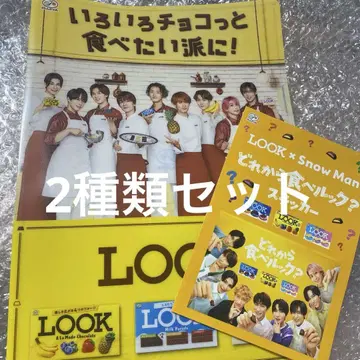 SnowMan 후지야 LOOK 클리어 파일 스티커 세트