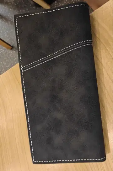 블랙 장지갑 카드 슬롯 포함 19*10cm
