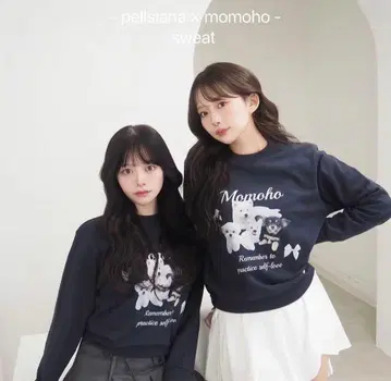 pellsiana 모모호짱 콜라보 맨투맨