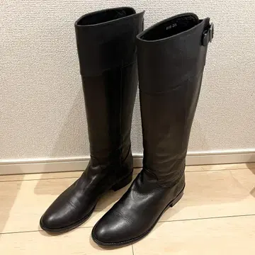 [새상품급] 츠모리치사토 롱 부츠 가죽 블랙 23.5cm
