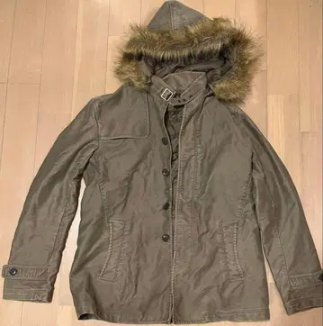 퍼 후드 밀리터리 자켓 모즈 코트