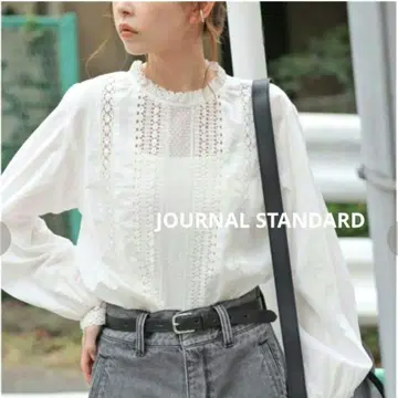 저널 스탠다드 JOURNAL STANDARD 레이스 블라우스 면