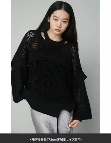 메쉬 니트탑