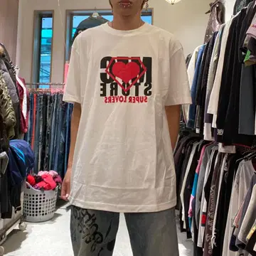 MFC STORE x SUPER LOVERS 빅 로고 오버 사이즈 T셔츠