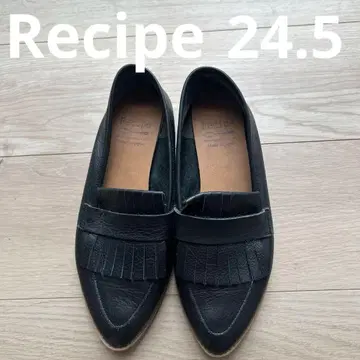 Recipe 레시피 태슬 장식 로퍼 블랙 24.5cm