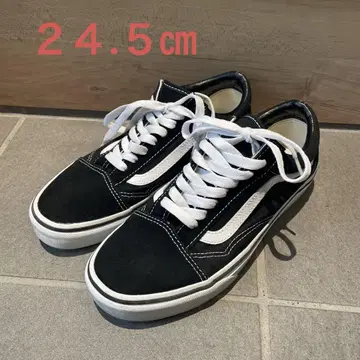 VANS 블랙 스니커즈 24.5