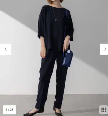 23구 스트레치 조젯 돌먼 티셔츠