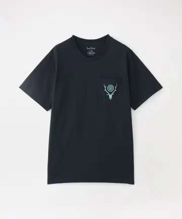 South2 West8 라운드 포켓 T셔츠 블랙 S