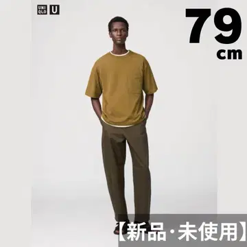 [ 새상품 미사용 ] UNIQLO U 와이드핏 치노 다크 브라운 79