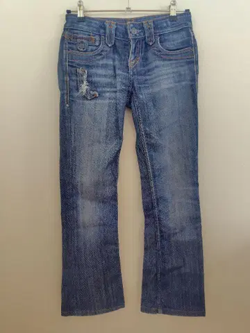 [ 부츠컷 데님 ] TAVERNITISOJEANS 데미지 가공 로우라이즈