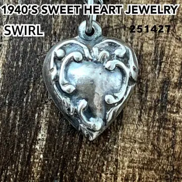 스위트하트 주얼리 SWIRL 소용돌이 실버 빈티지 목걸이