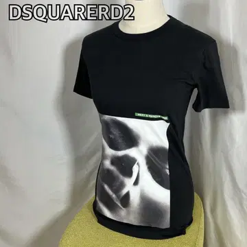 디스퀘어드2 T셔츠 블랙 S 이탈리아제 디스퀘어드