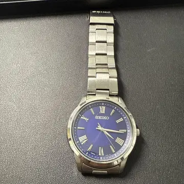 SEIKO 솔라 손목시계 파랑