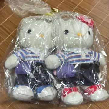 헬로키티 봉제 인형 2개 세트 사가와 익스프레스 콜라보 레어