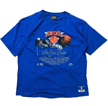 90s USA제 NBA NUTMEG 닉스 T셔츠 KNICKS 자수