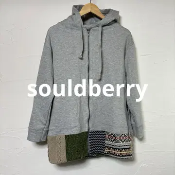 souldberry 채색 후드티/그레이