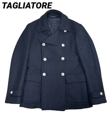 딸리아또레 TAGLIATORE LIGHT 울 P 코트 메탈 버튼